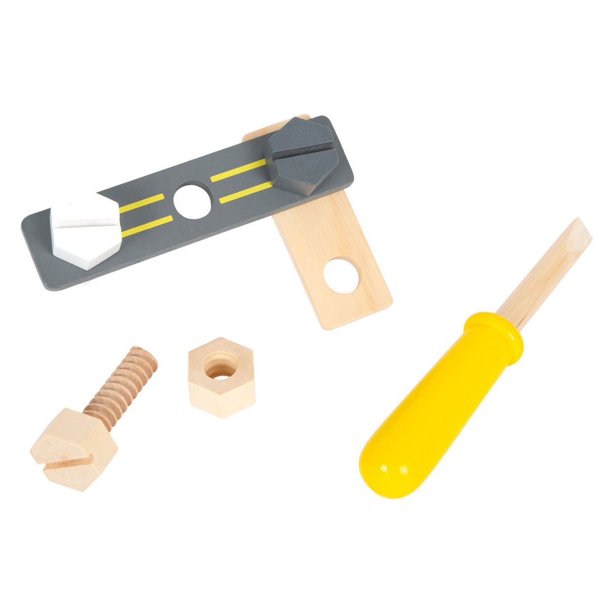 Small foot tool belt with wooden tool miniwob