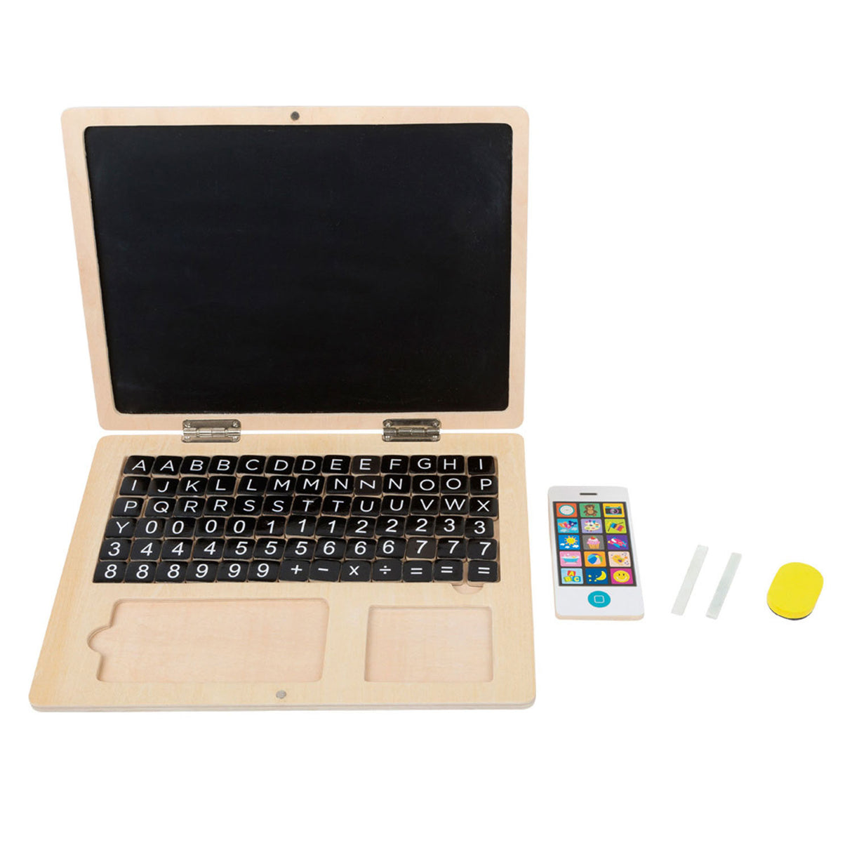 Kis lábú fa laptop mágneses táblával