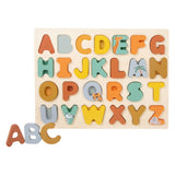 Malá nožní dřevěná abeceda puzzle safari