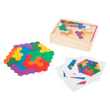 Kis lábú fa forma puzzle Hexagon