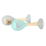 Maracas dier, set di 2 pioli di legno a piede, set di 2