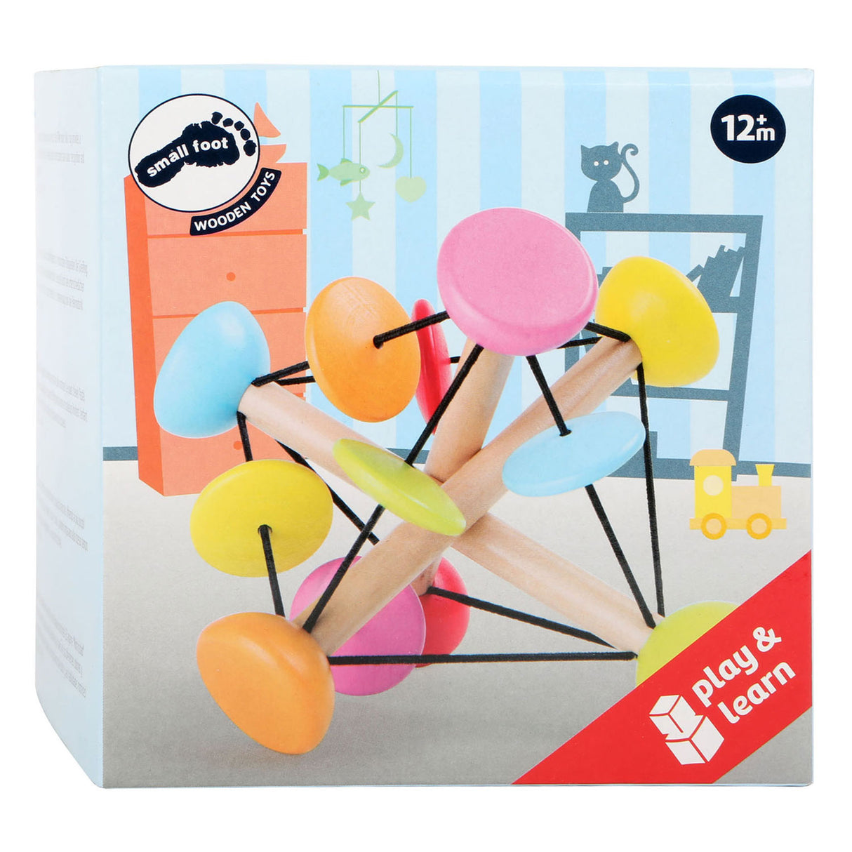 Small foot wooden rods with elastic motor skills