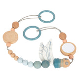 Colar de madeira de madeira pequena costa marítima