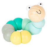 Habilidades motoras de madera de pie pequeña Caterpillar Pastel