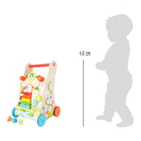 Piccolo piede di legno baby walker colorato