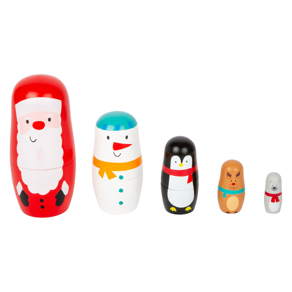 Small foot wooden matryoshka dolls Christmas