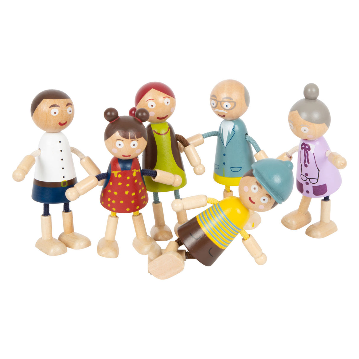 Small foot wooden dollhouse Bigbaar Family, 6st.