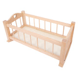 Letto per bambole a swing in legno piccolo ovviamente