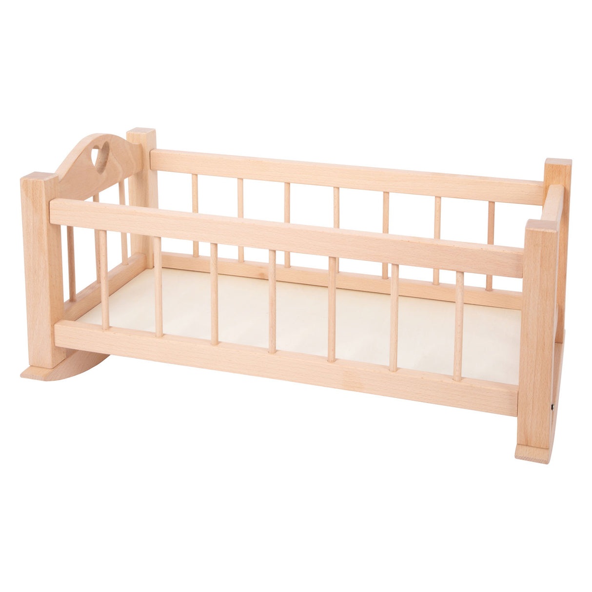 Letto per bambole a swing in legno piccolo ovviamente