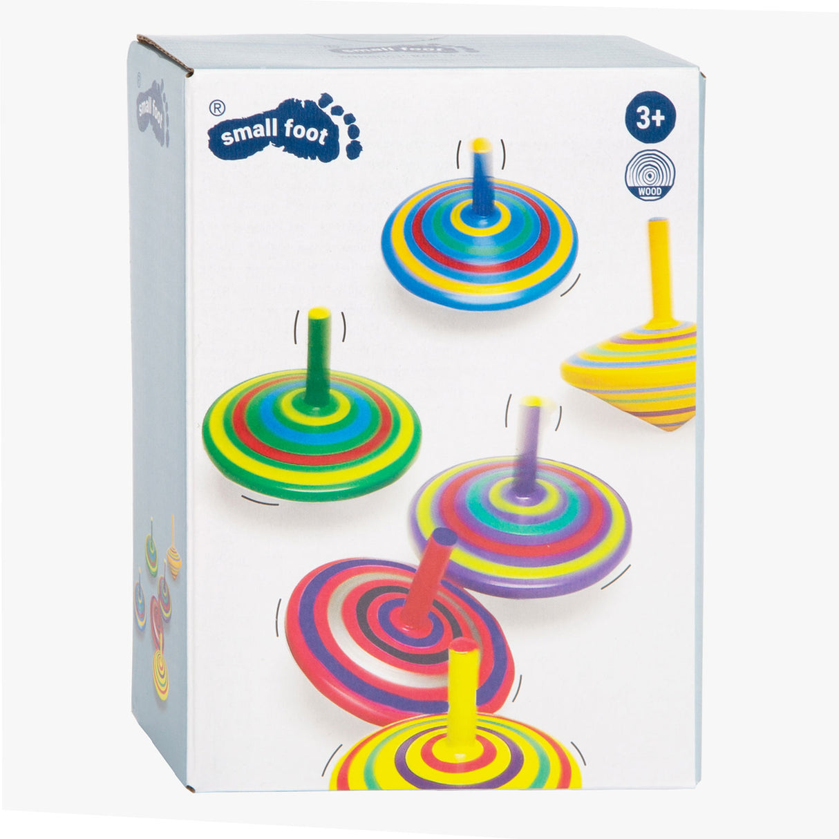 Malé drevené mýto s pruhmi s pruhmi, 6 ..