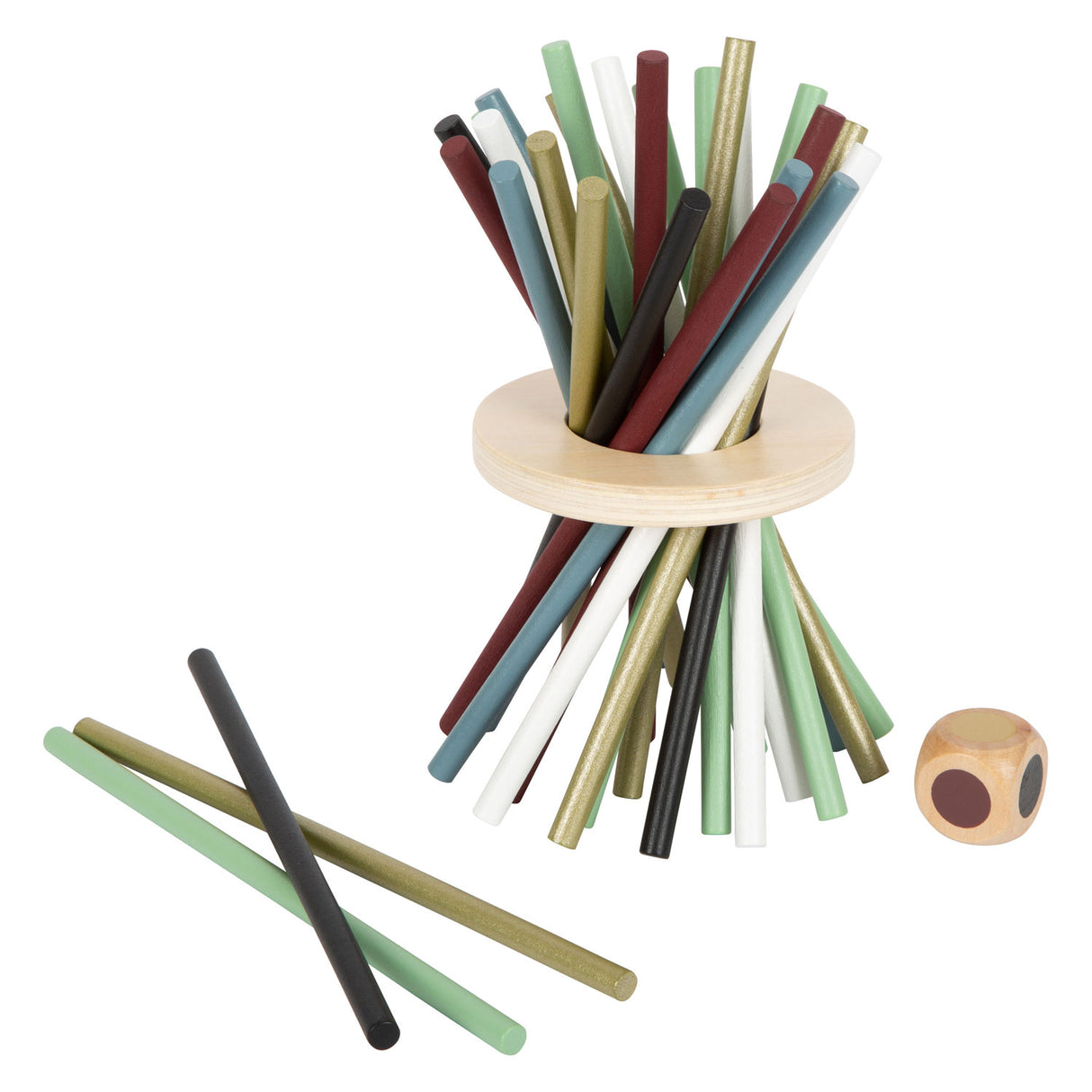 Small foot wooden mikado vertical game golden edition