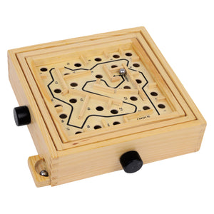 Gioco di marmo labirinto in legno piccolo