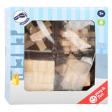 Small foot - wooden brain puzzles, set of 4