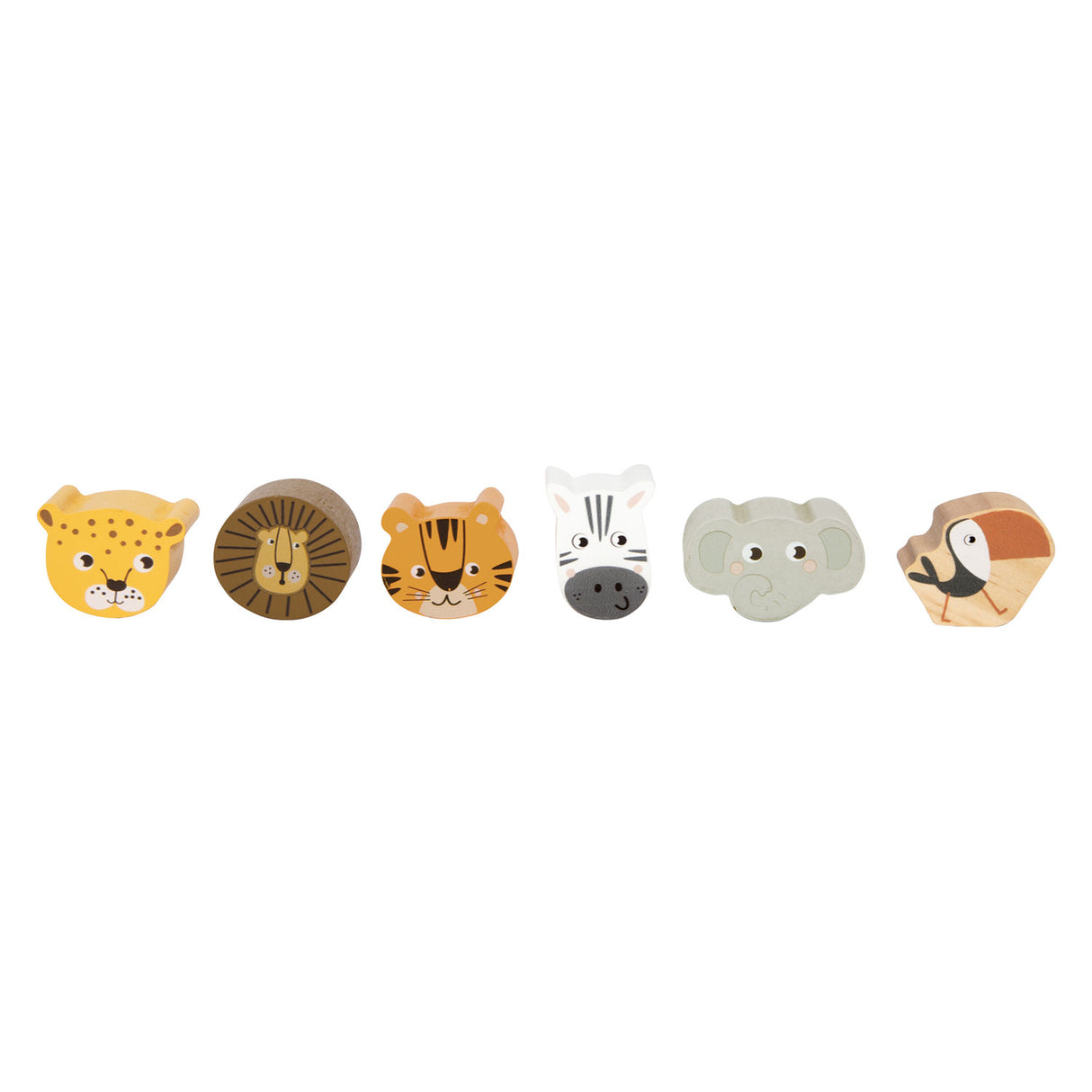 Malá noha dřevěná rovnováha safari