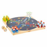 Viaggio spaziale di Game Ludo in legno di piccoli piedi