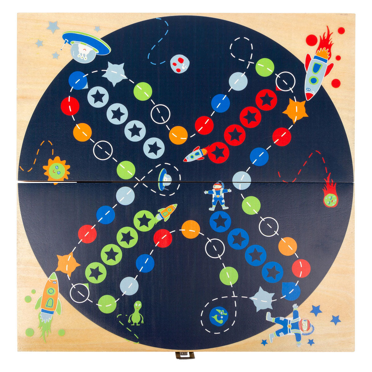 Small foot - wooden ludo game space travel