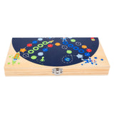 Viaggio spaziale di Game Ludo in legno di piccoli piedi