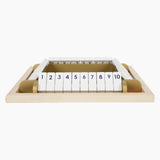 Piccolo piede chiudere la scatola Houten Dice Game Gold Edition