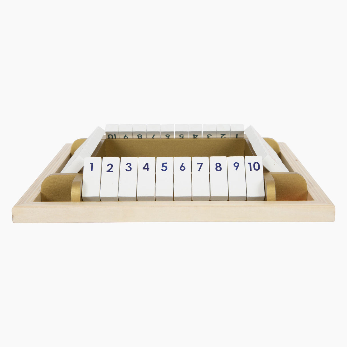 Small Foot Shut The Box Houten Dice Game Gold edition