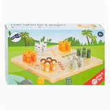Malá noha dřevěná hra Ludo hra 6 hráčů