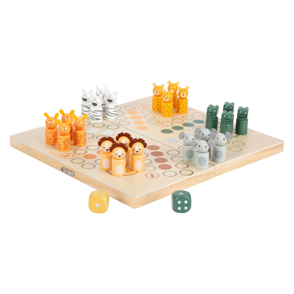 Malá noha dřevěná hra Ludo hra 6 hráčů