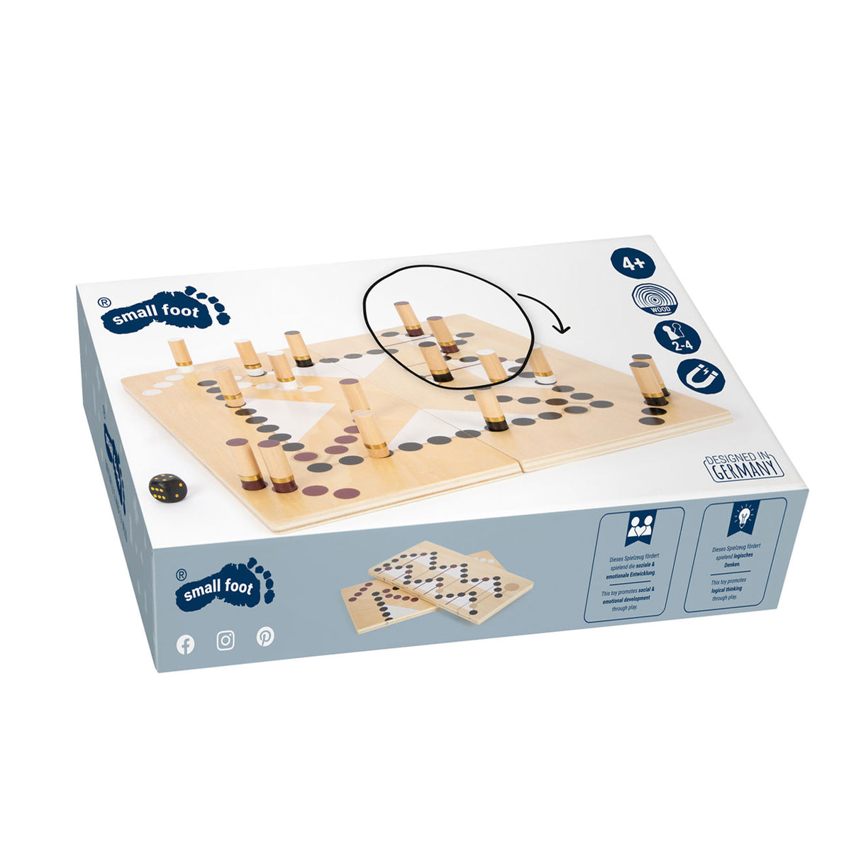 Piccolo Foot Snakes and Ladders Board Game Golden Edition