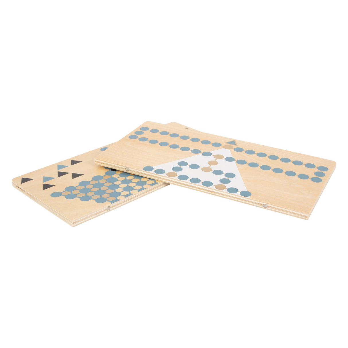 Small Foot Barricade and Halma wooden board game 2in1