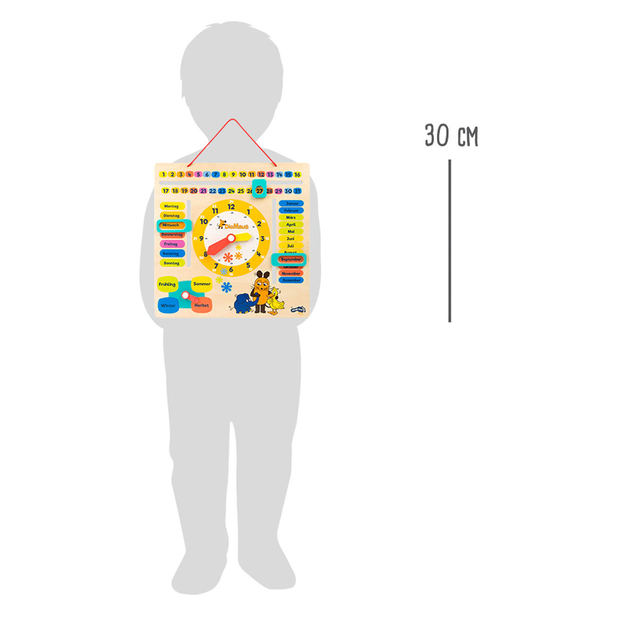 Relógio quadrado de madeira de pé pequeno que parece alemão alemão