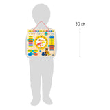 Relógio quadrado de madeira de pé pequeno que parece alemão alemão