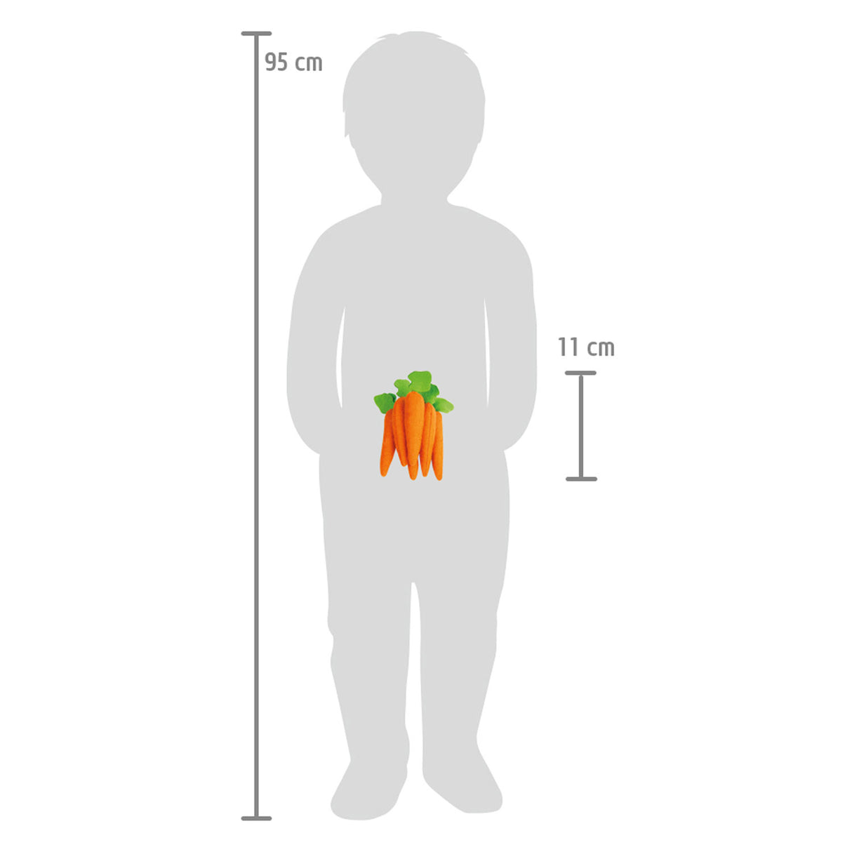 Le carote di cibo per giocattoli per piccoli piedi felici, 7dlg.