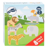 Small Foot - Wooden Safaridier Balance game, 7dlg.