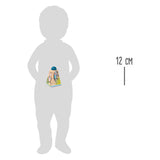 Torre de apilamiento de madera de pie pequeño, 6dlg.