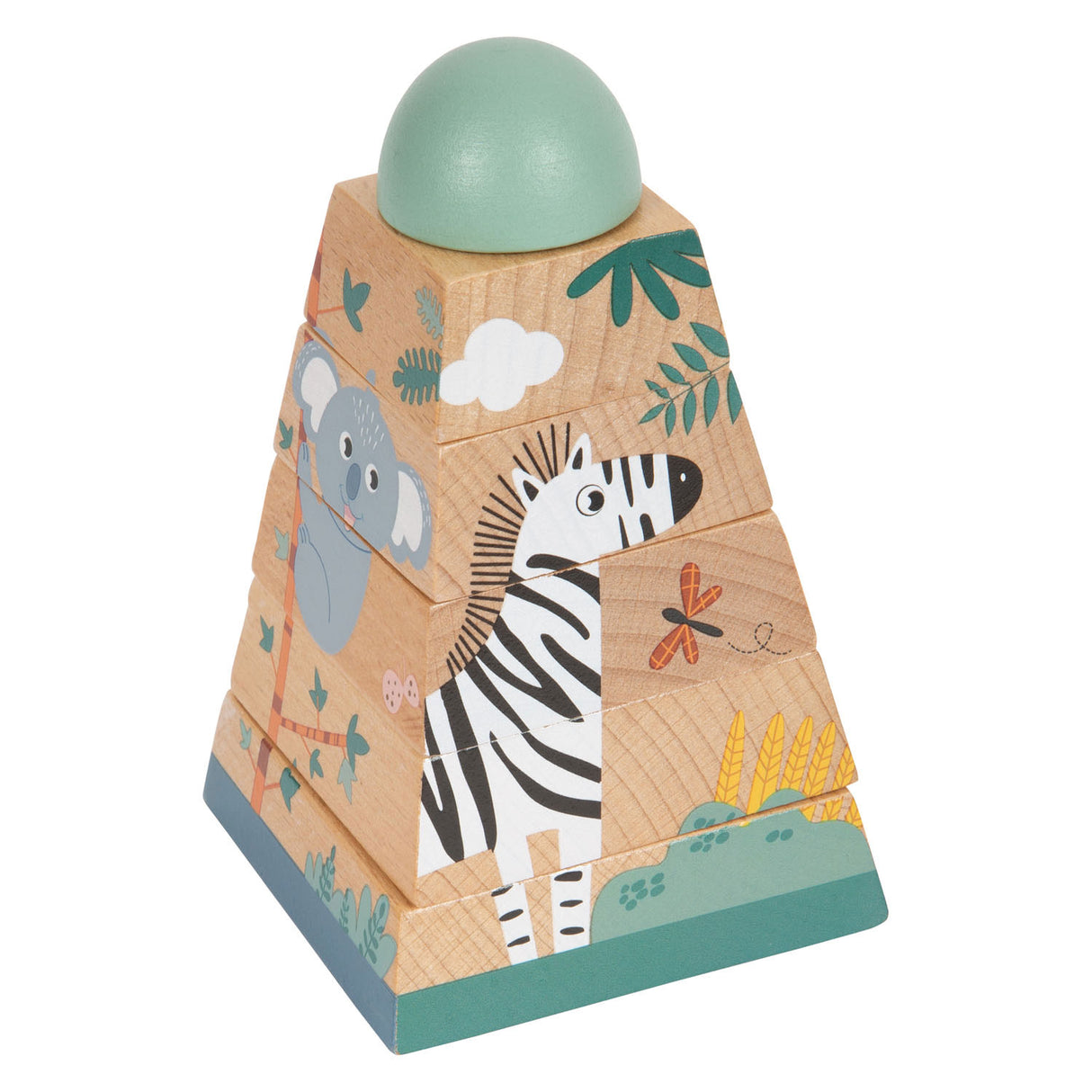 Small foot stacking tower Safari, 6dlg.