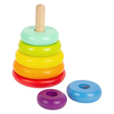 Small Foot Wooden Stacking Tower Rainbow, 7 pcs.