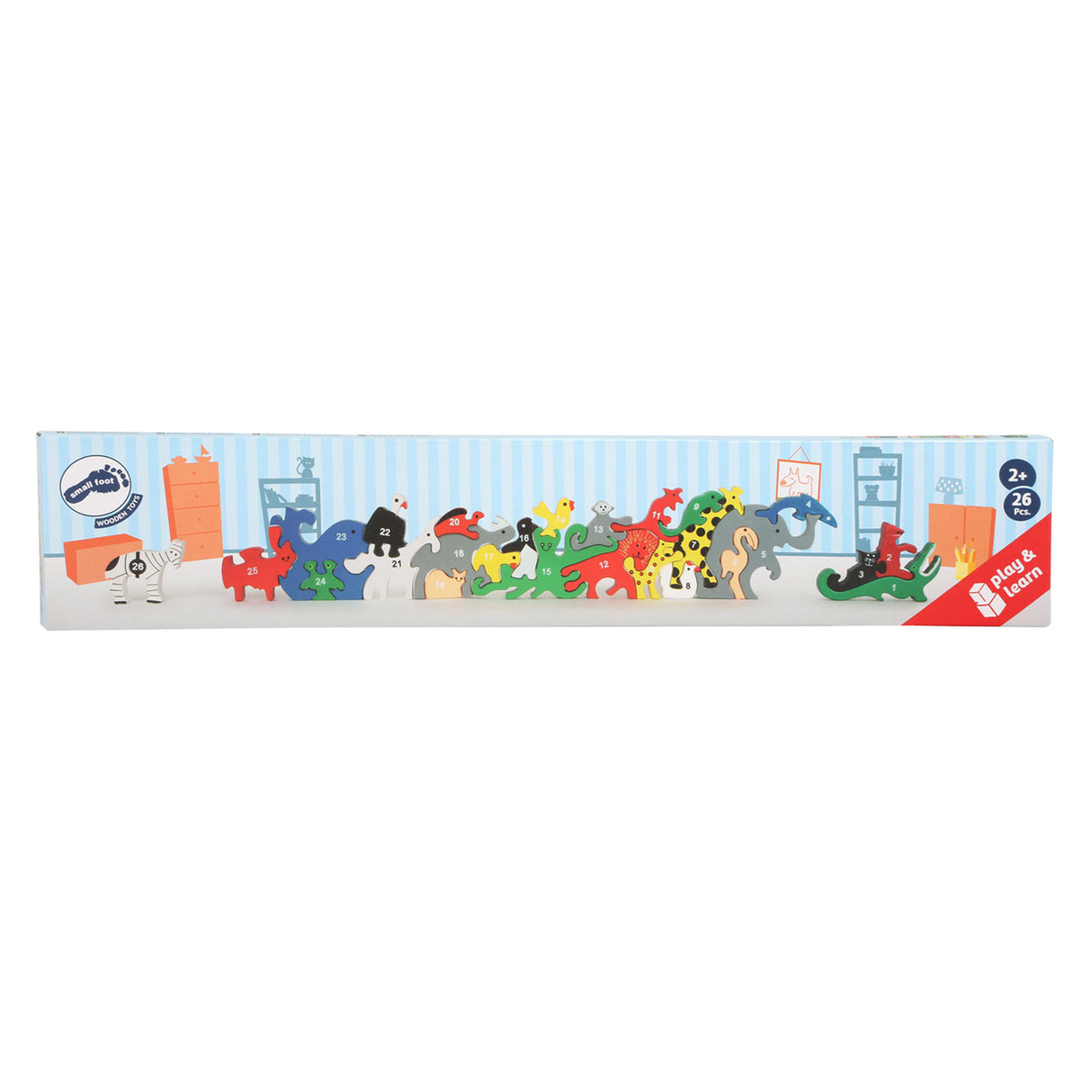 Lettere e figure per animali da piccolo gioco bilanciati, 26dlg.