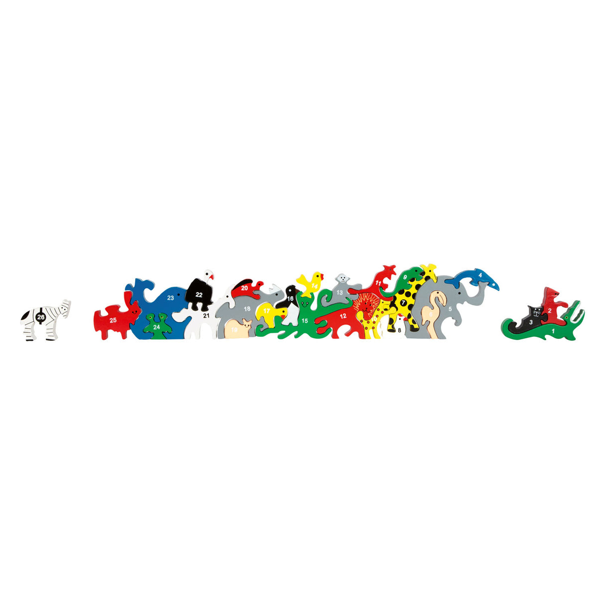 Lettere e figure per animali da piccolo gioco bilanciati, 26dlg.