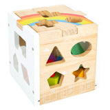 Kleng Fouss Holzform steiwe Cube Reebou,