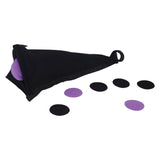 Дървен прахосмукачка с малък крак с цветни велкро точки, 12dlg.