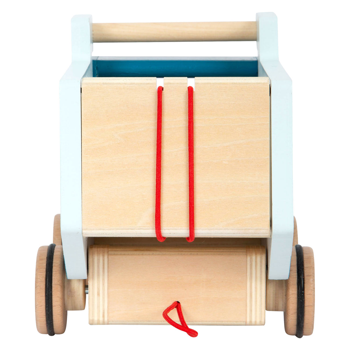 Figura de caminata de madera pequeña buikwrachtwagen