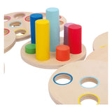 Pequeno jogo de madeira para empilhamento de madeira Logisteck Educational, 9dlg.