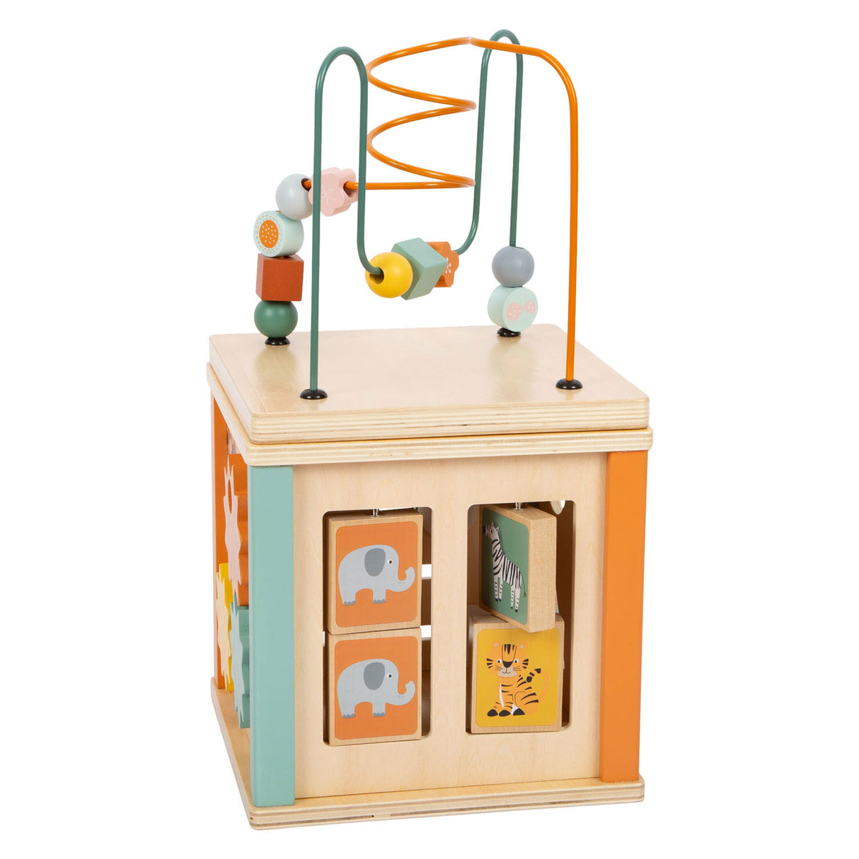Piccole piede - Attività in legno Cubus e safari motori