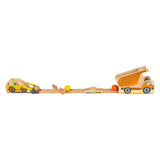 Pequeño pie de madera Knikkerbaan Junior Bouwplaats, 10dlg.