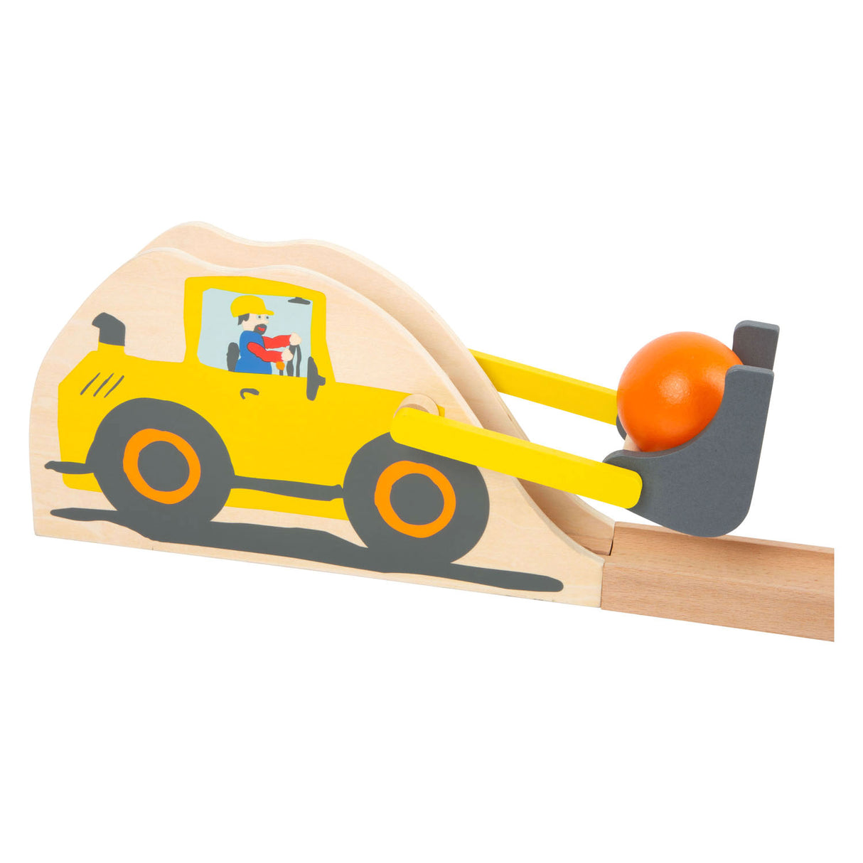 Pequeño pie de madera Knikkerbaan Junior Bouwplaats, 10dlg.