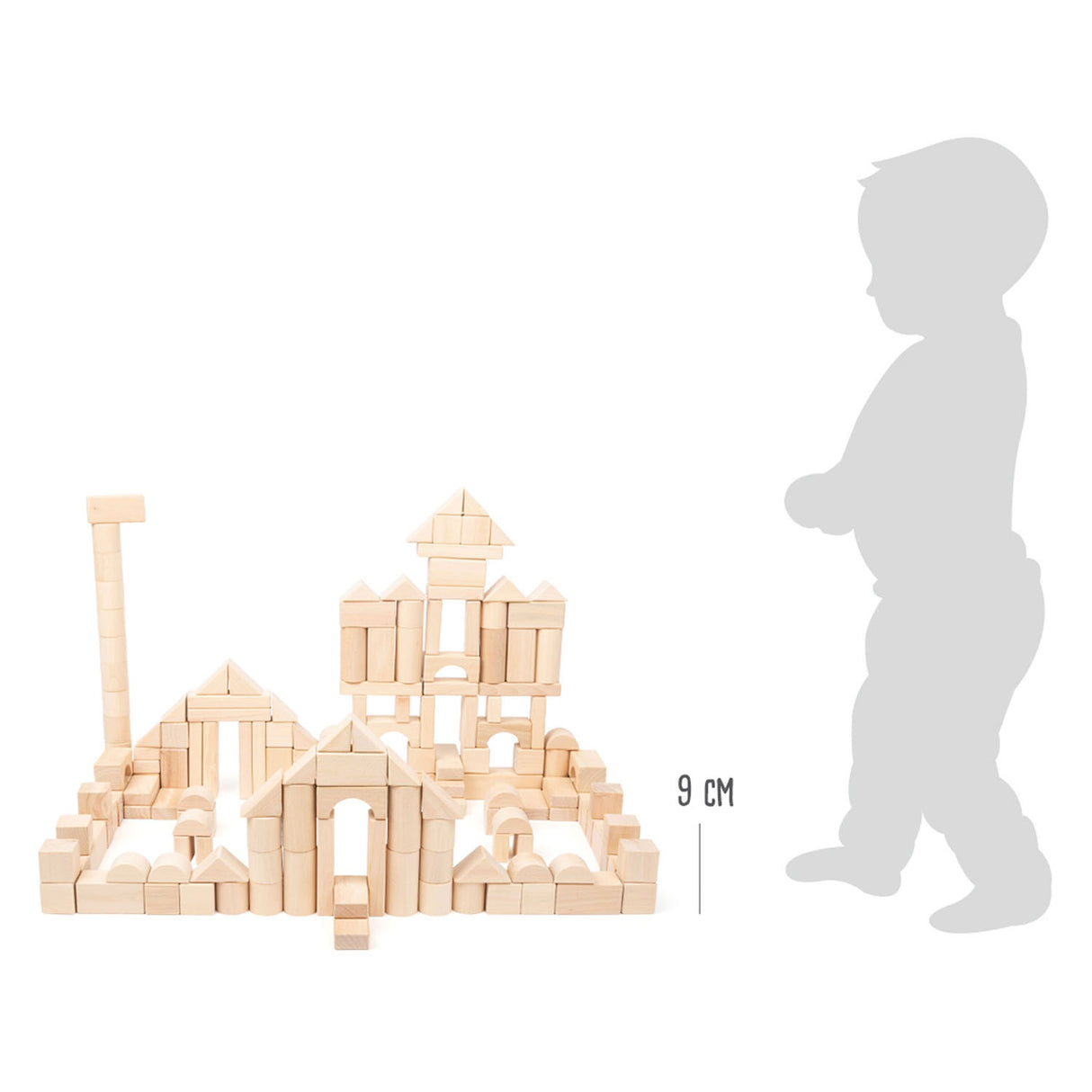 Small foot wooden building blocks of course, 200dlg.