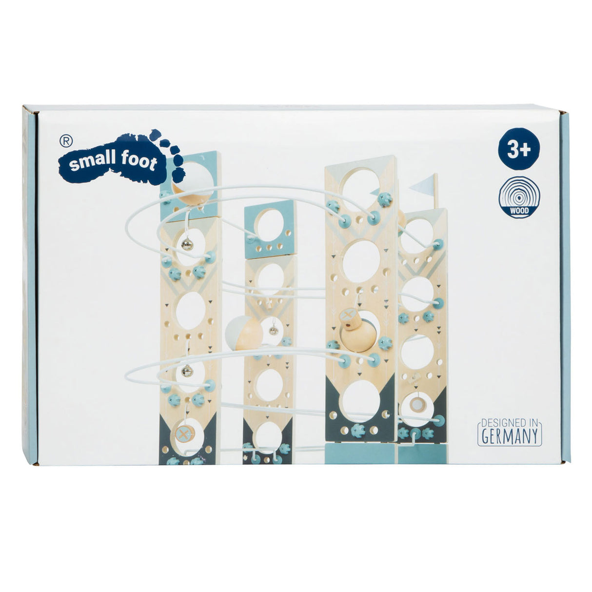 Pista de mármore modular de pé pequeno