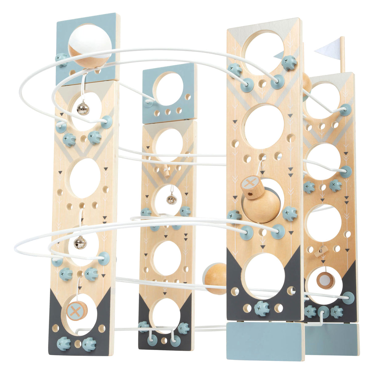 Pista de mármore modular de pé pequeno