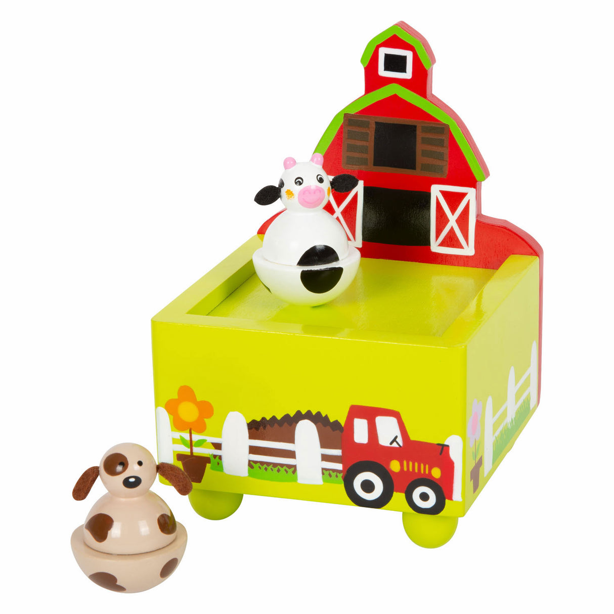 Mažos pėdos medinės muzikos dėžutės sodybos