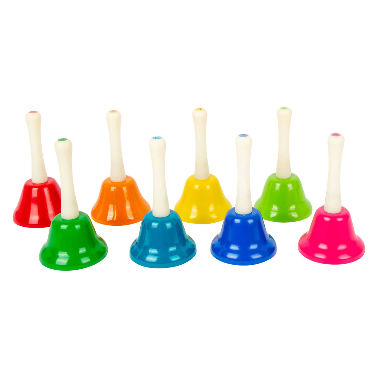 Малки цветни звънчета, комплект от 8 бр