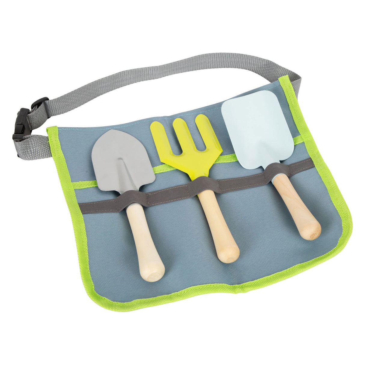 Klenge Fouss - Schëllerbeutel mat Garden Tools, 4DLG.