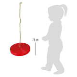 Majhna noga - rdeča rdeča disk, 175 cm